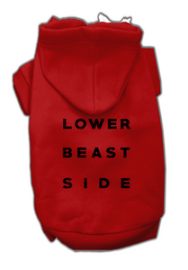 LBS RED PULLOVER DOG HOODIE