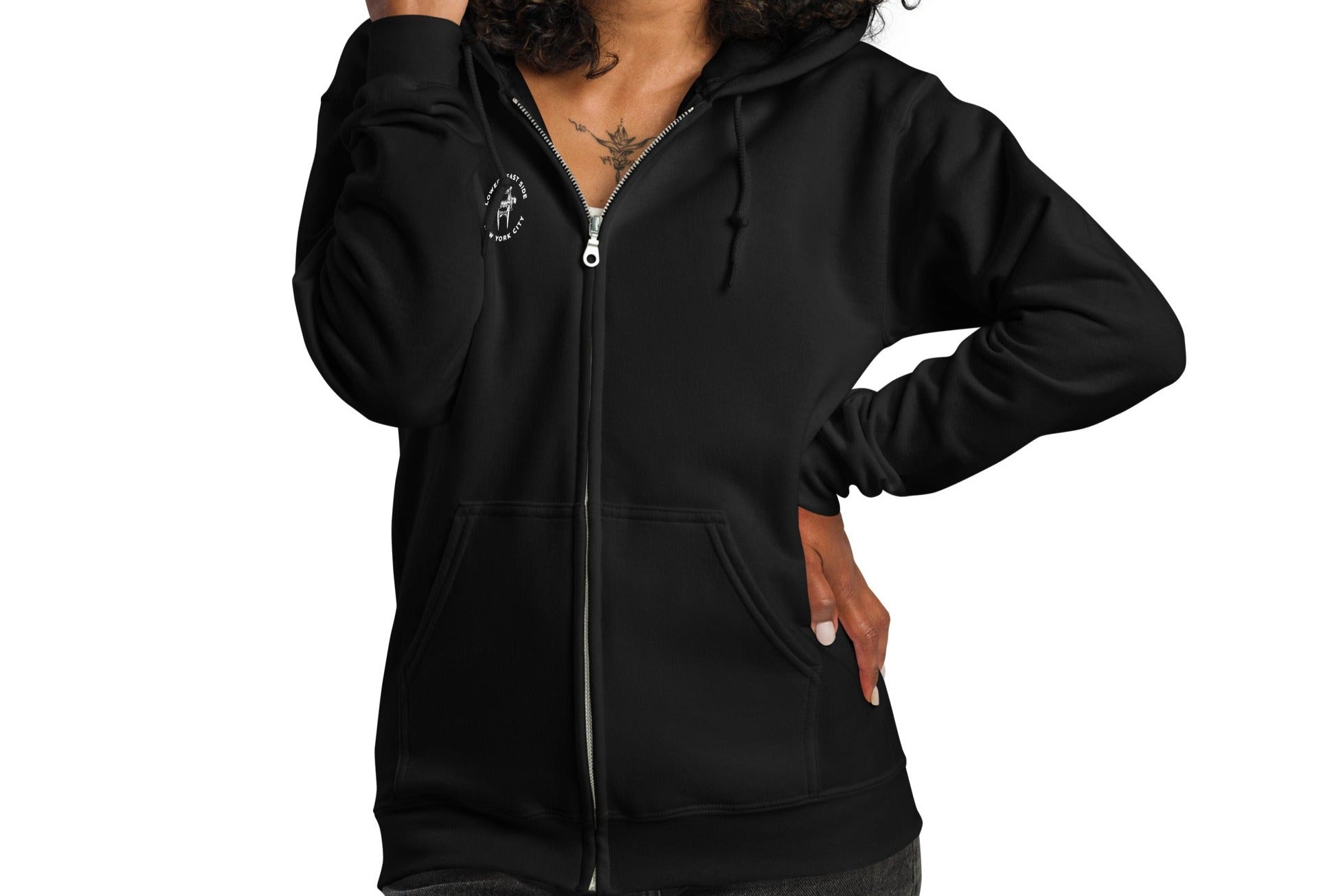 LOWER BEAST SIDE HEAVY DUTY ZIP HOODIE