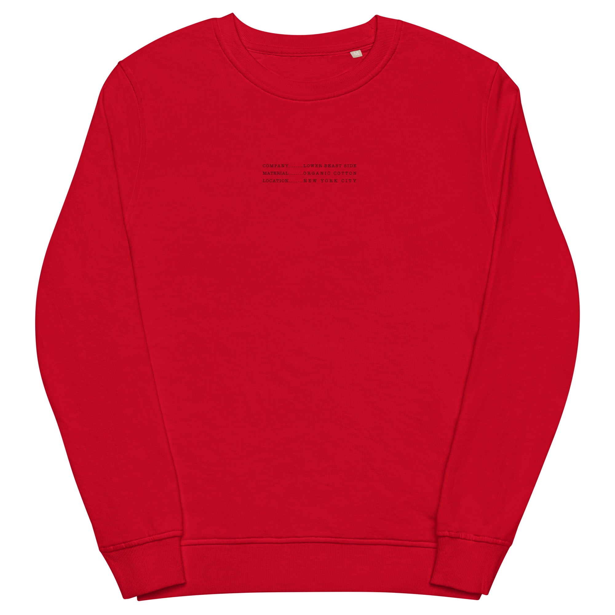 LBS INDUSTRIAL ORGANIC SWEATERSHIRT