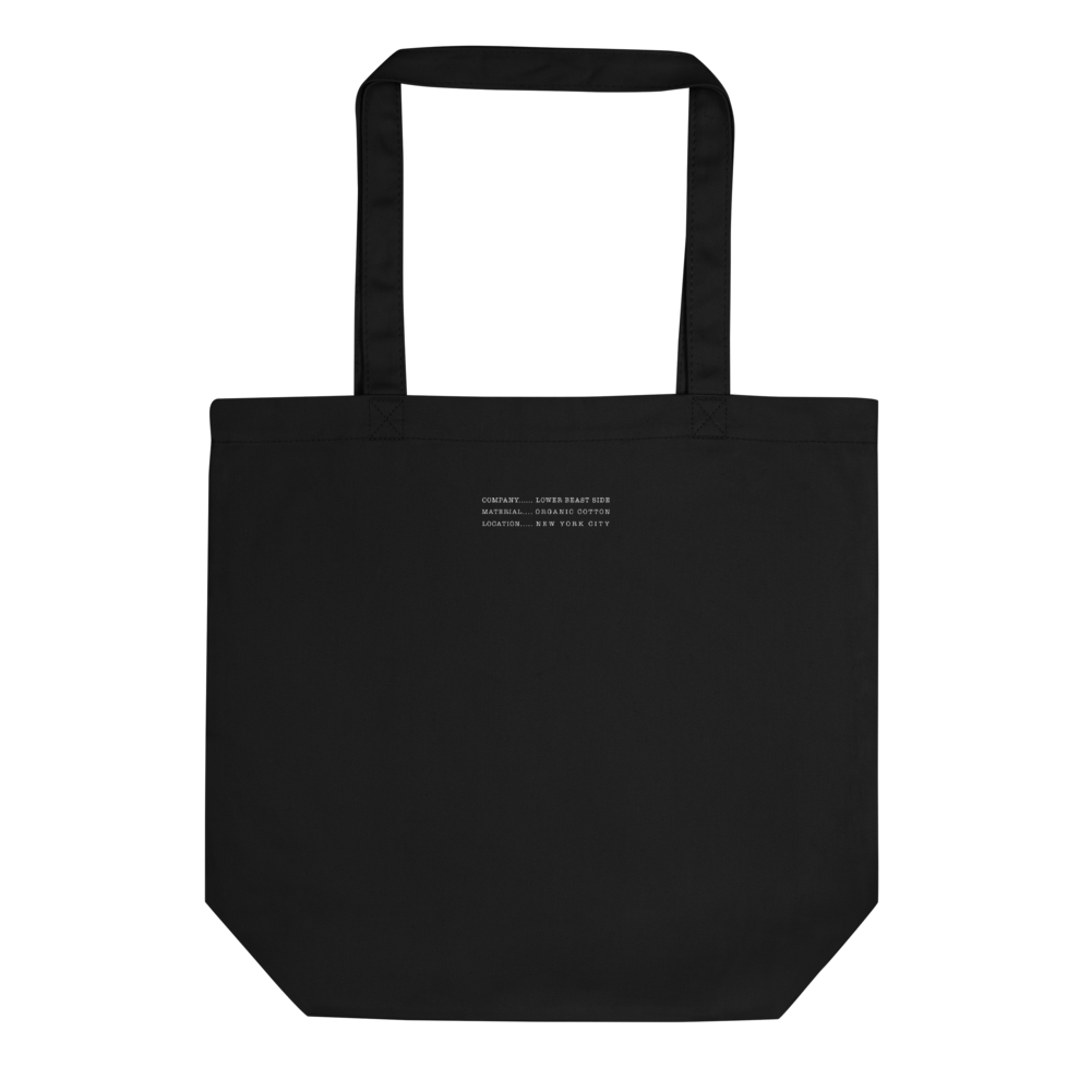 LOWER BEAST SIDE LOGO ORGANIC ECO TOTE BAG