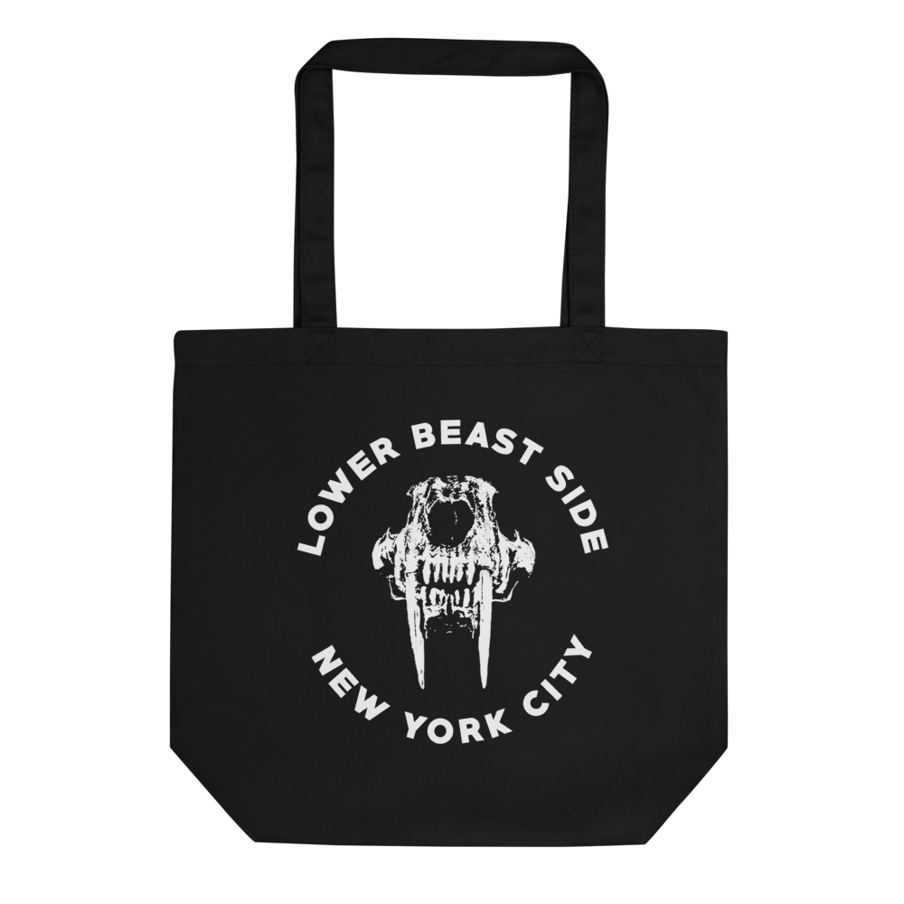 LOWER BEAST SIDE LOGO ORGANIC ECO TOTE BAG