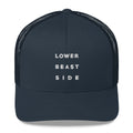 LOWER BEAST SIDE EMBROIDERED TRUCKER CAP