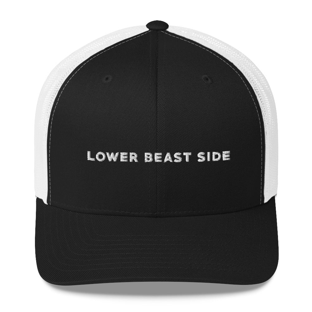 LOWER BEAST SIDE EMBROIDERED TRUCKER CAP