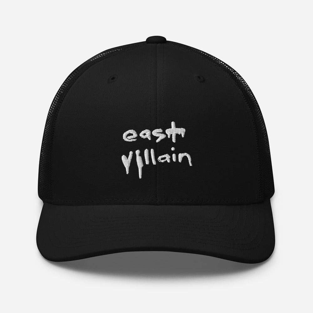 EAST VILLAIN EMBROIDERED TRUCKER CAP