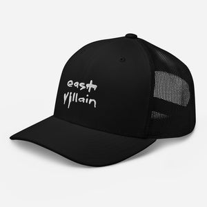 EAST VILLAIN EMBROIDERED TRUCKER CAP