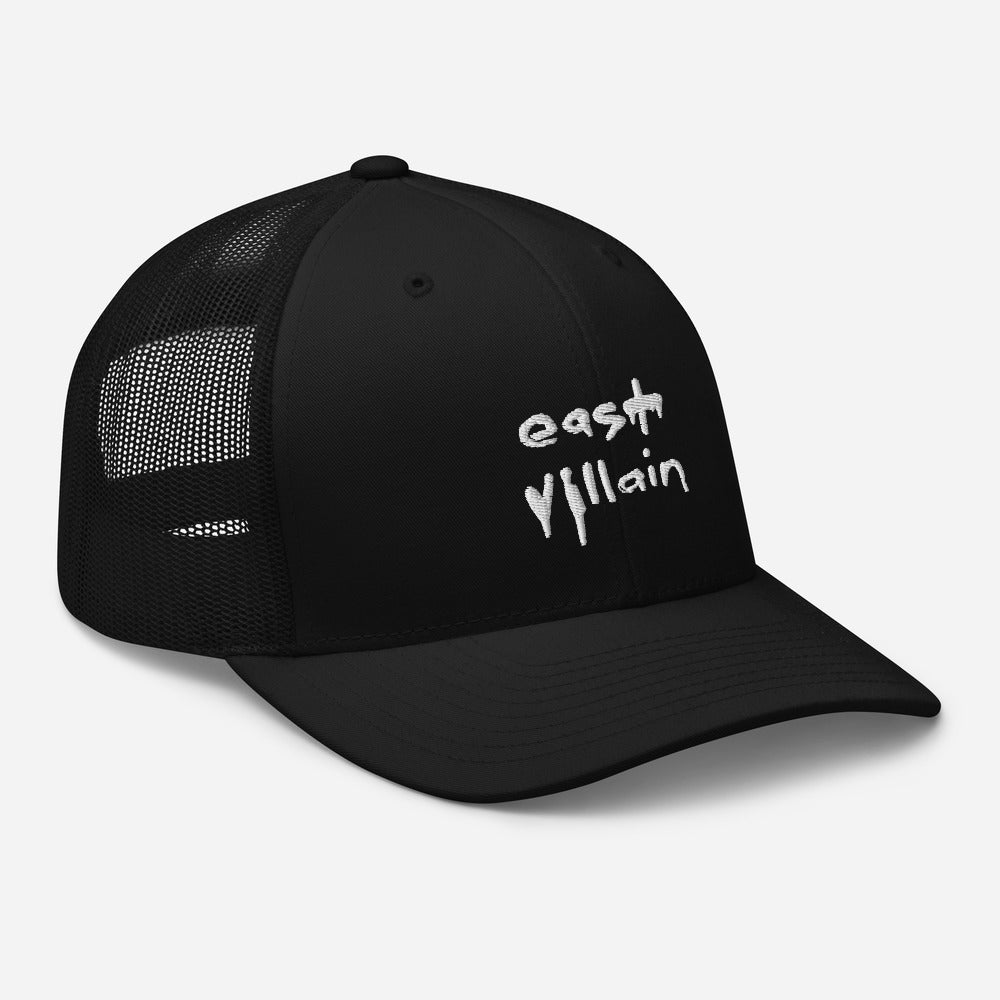 EAST VILLAIN EMBROIDERED TRUCKER CAP