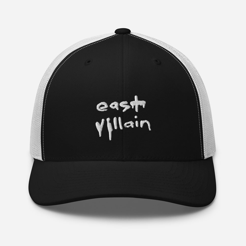 EAST VILLAIN EMBROIDERED TRUCKER CAP
