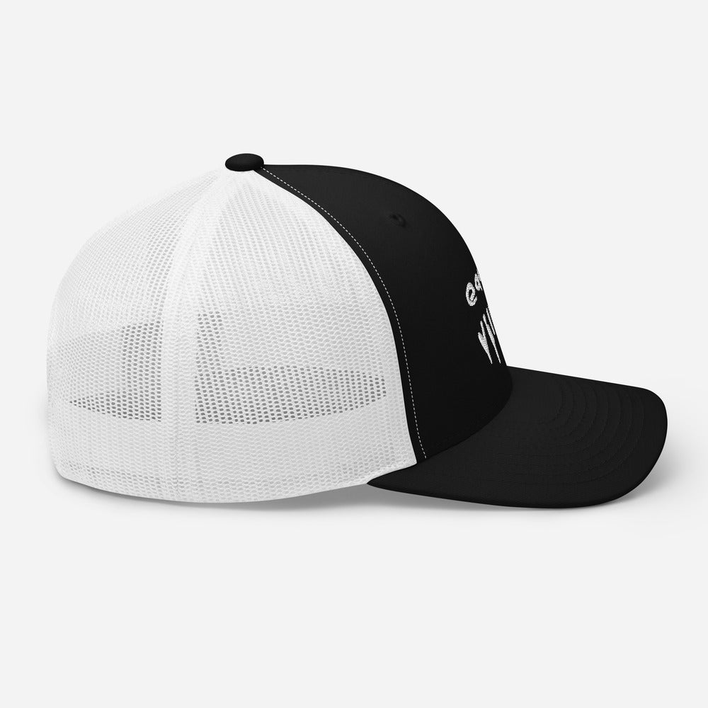 EAST VILLAIN EMBROIDERED TRUCKER CAP