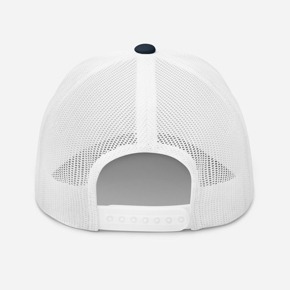 EAST VILLAIN EMBROIDERED TRUCKER CAP